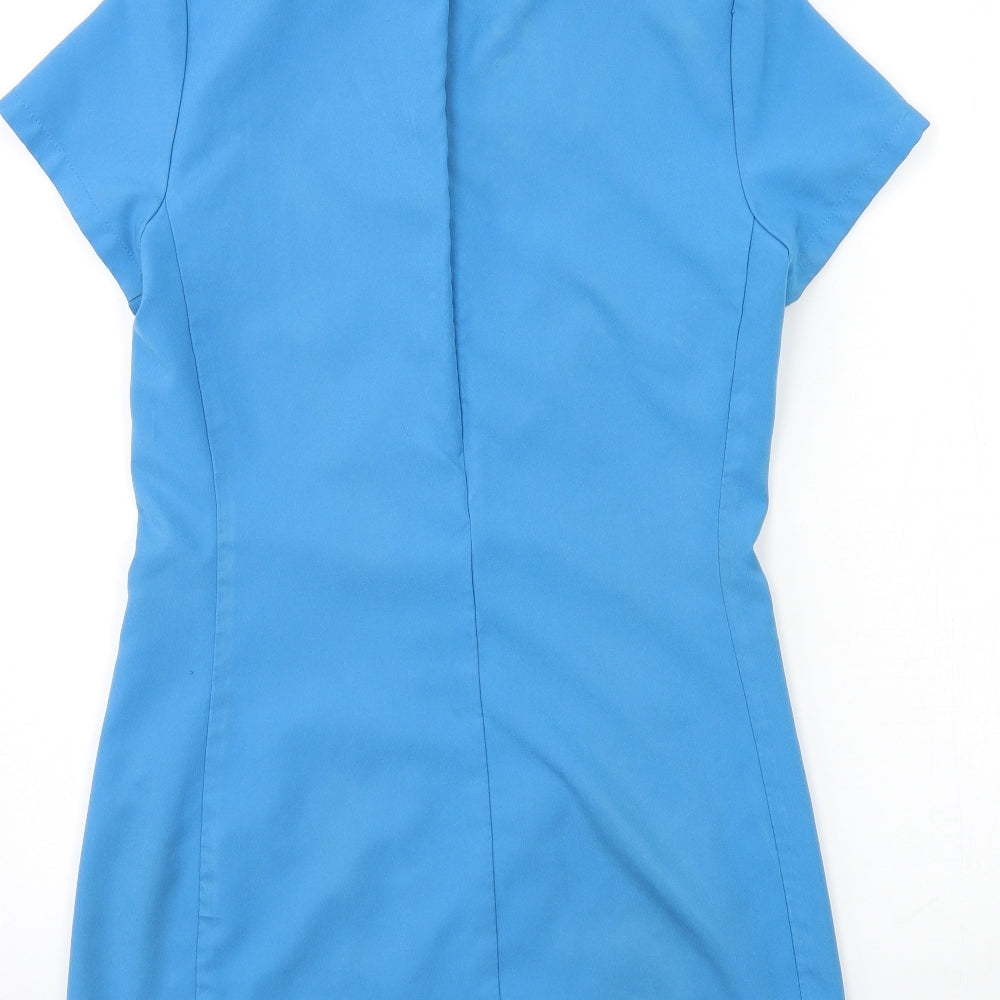 alexndra Womens Blue Tunic Blouse Size 8