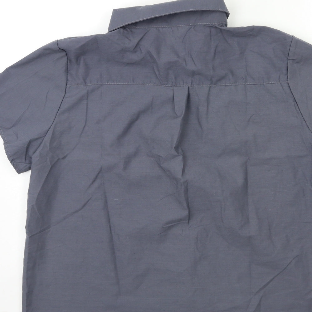 Preworn Mens Grey Button-Up Size L