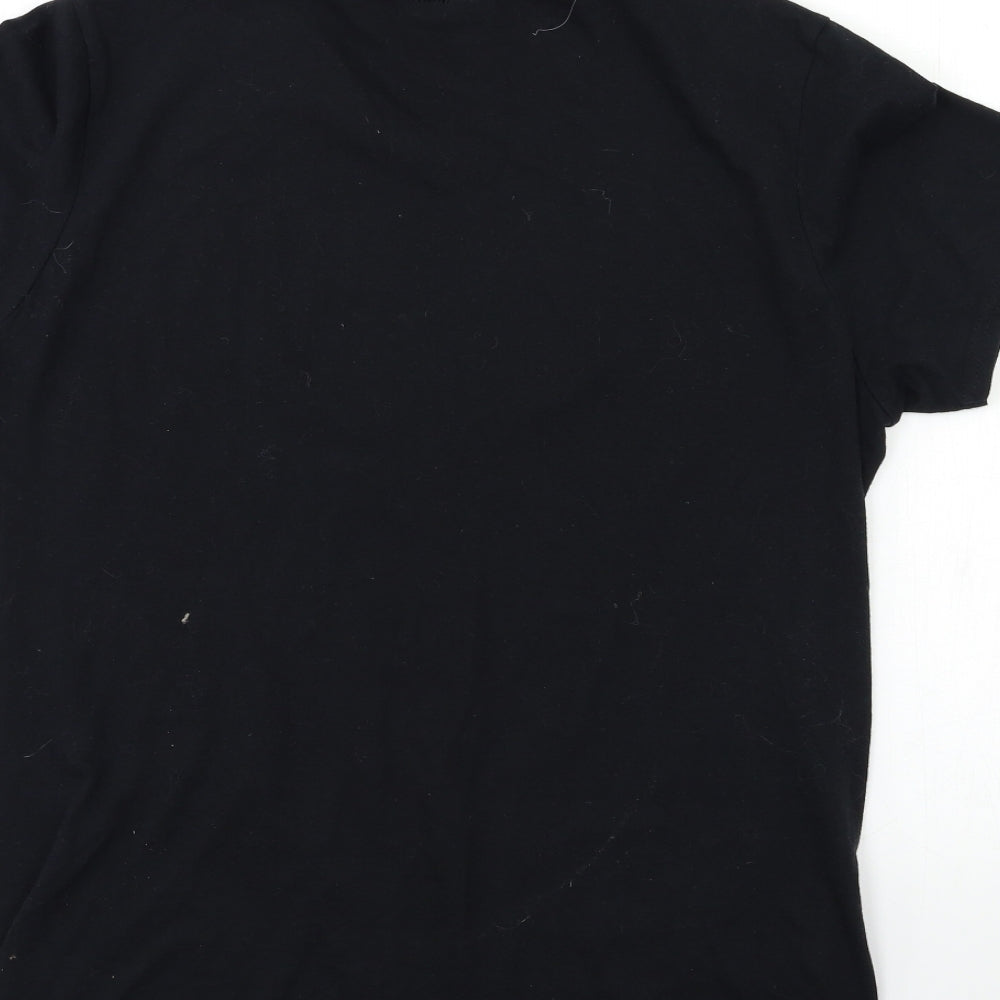 Gildan Mens Black T-Shirt Size M
