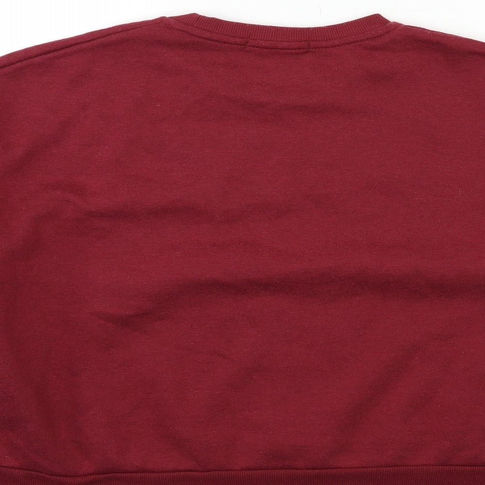 Primark Womens Red Pullover Sweatshirt Size 12