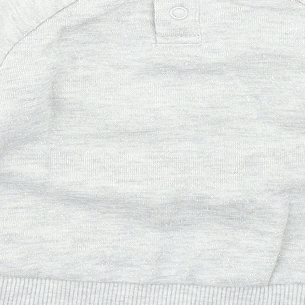 Primark Girls Grey Basic T-Shirt Size 0-3 Months