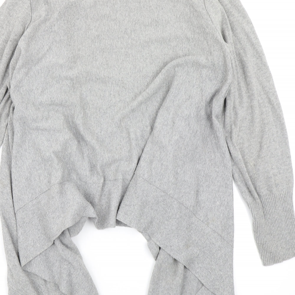 F&F Womens Grey Knit Cardigan Jumper Size 14