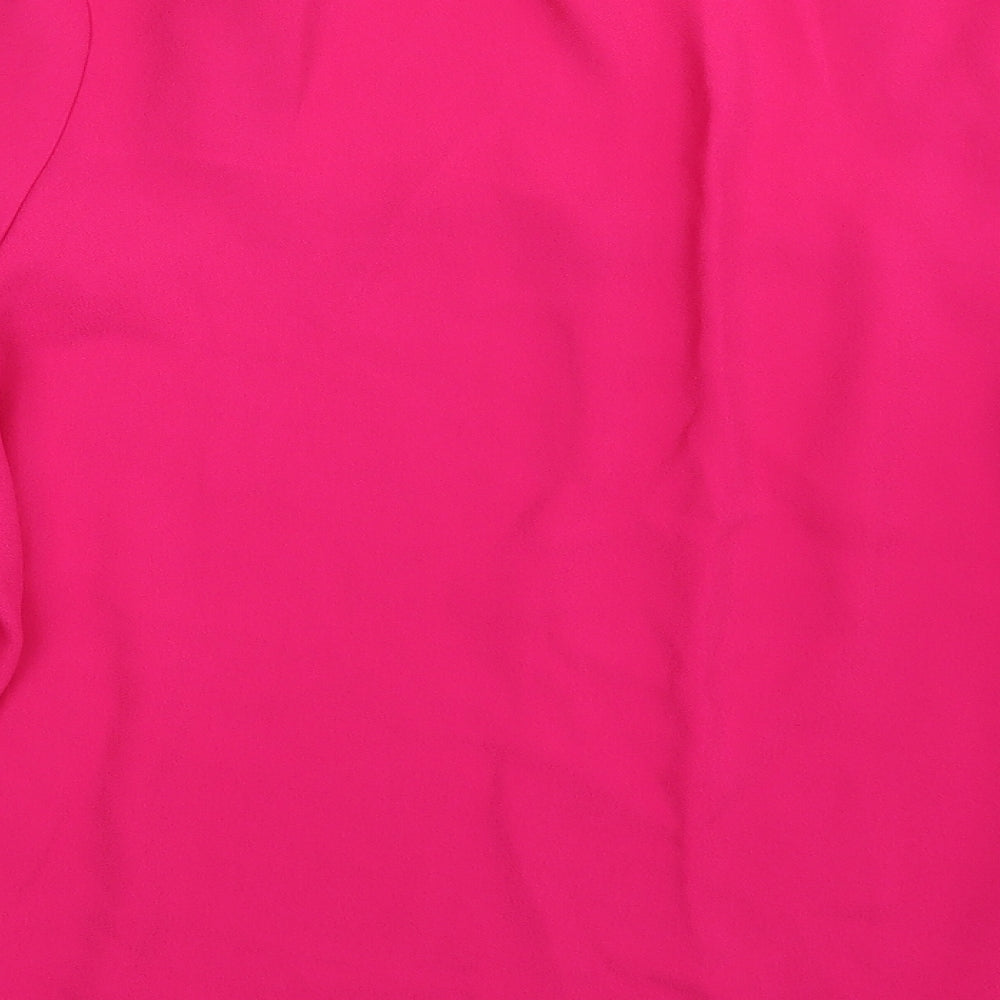 Preworn Womens Pink Basic Blouse One Size
