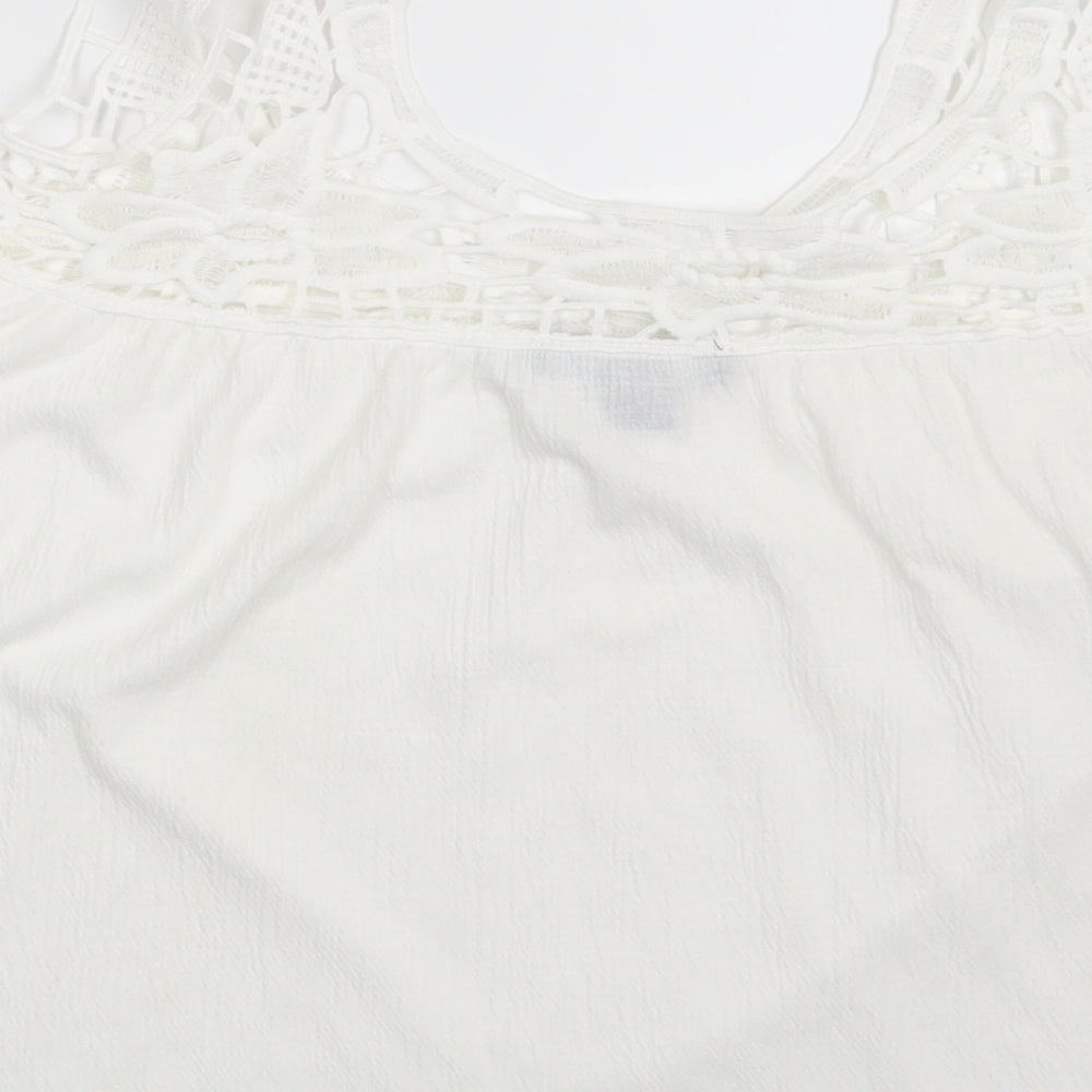 Primark Womens Ivory Basic Blouse Size 6