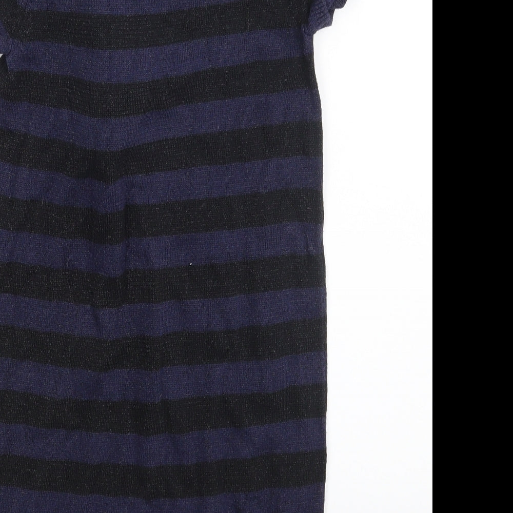 H&M Girls Blue Spotted A-Line Size 6-7 Years