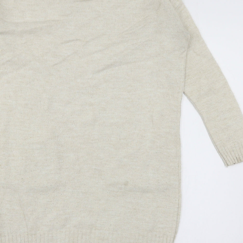 Miss Selfridge Womens Ivory Knit Pullover Jumper Size 6
