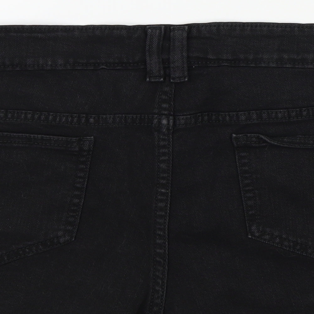 top shop Womens Black Colourblock Bermuda Shorts Size 34