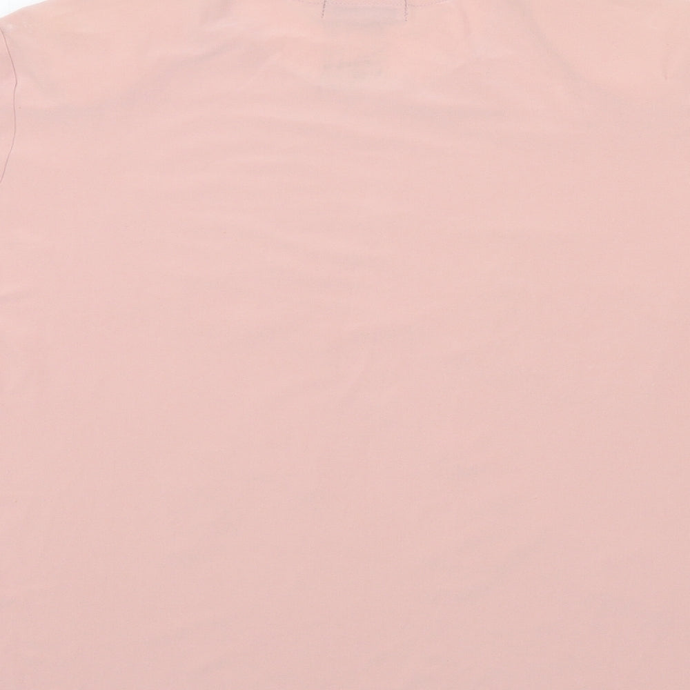 Sonic Womens Pink Colourblock Basic T-Shirt Size 18