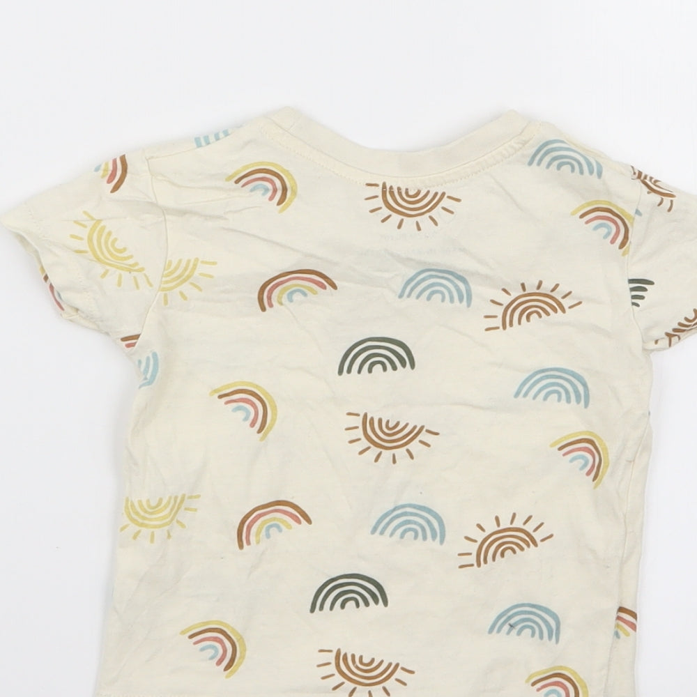 Primark Girls Beige Basic T-Shirt Size 9-12 Months