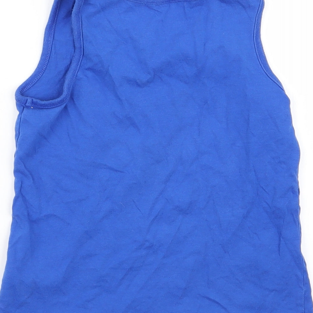 Asda George Boys Blue Basic Tank Size 4-5 Years