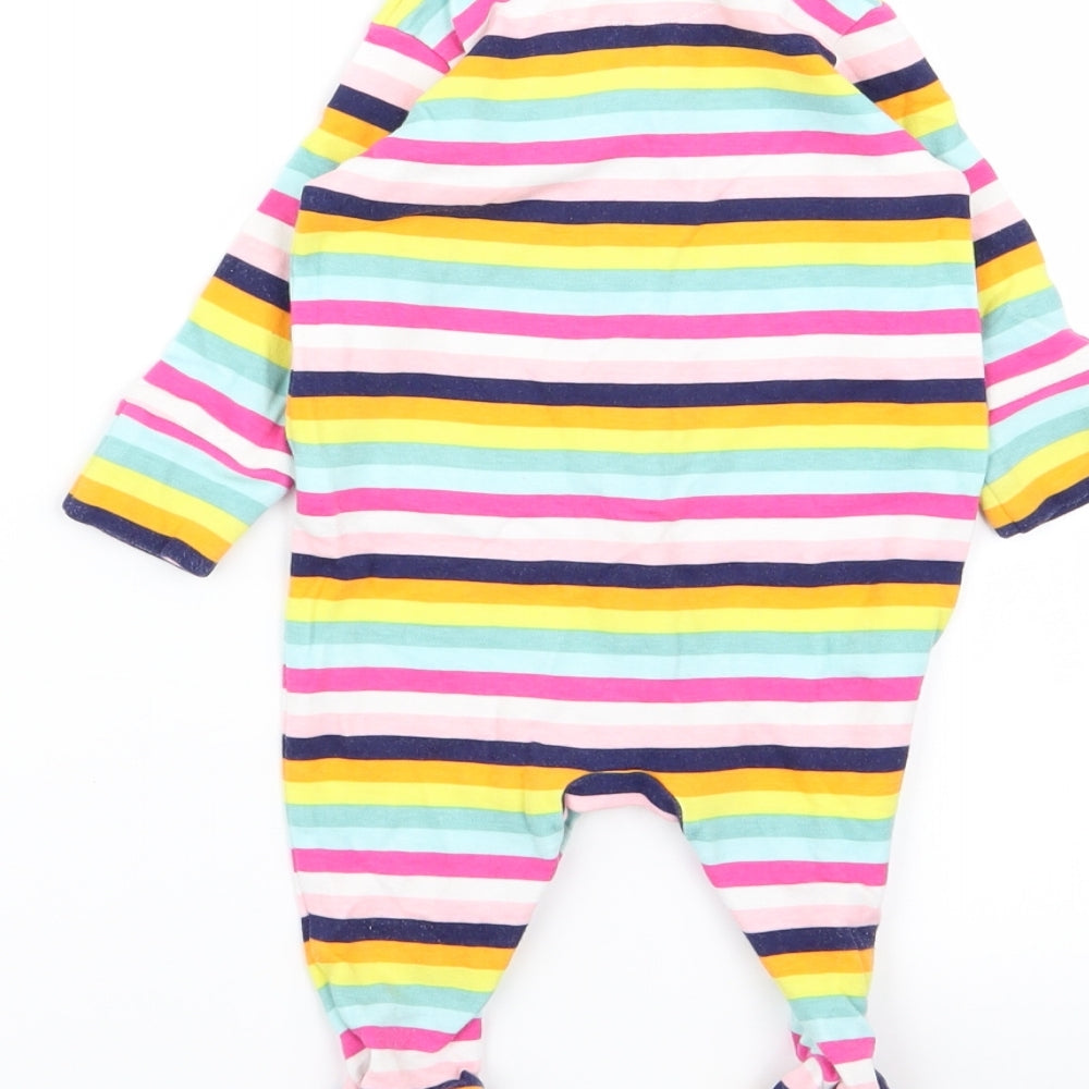 NEXT Girls Multicoloured Striped Babygrow One-Piece