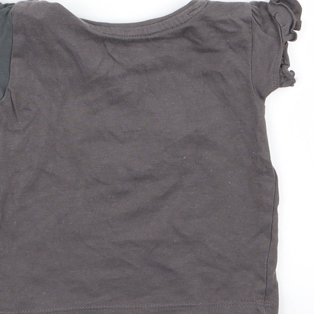 Primark Girls Grey Basic T-Shirt Size 3-6 Months - disney