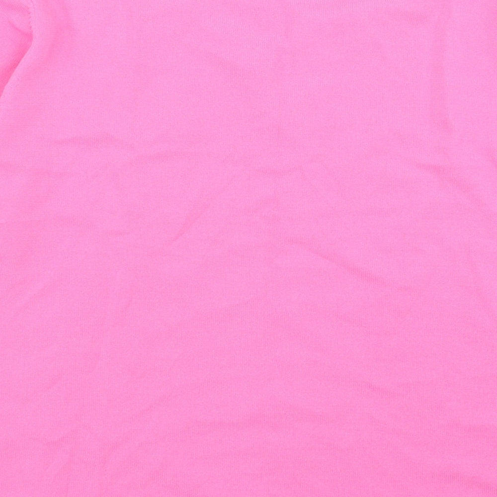 Sky Womens Pink Basic T-Shirt Size M