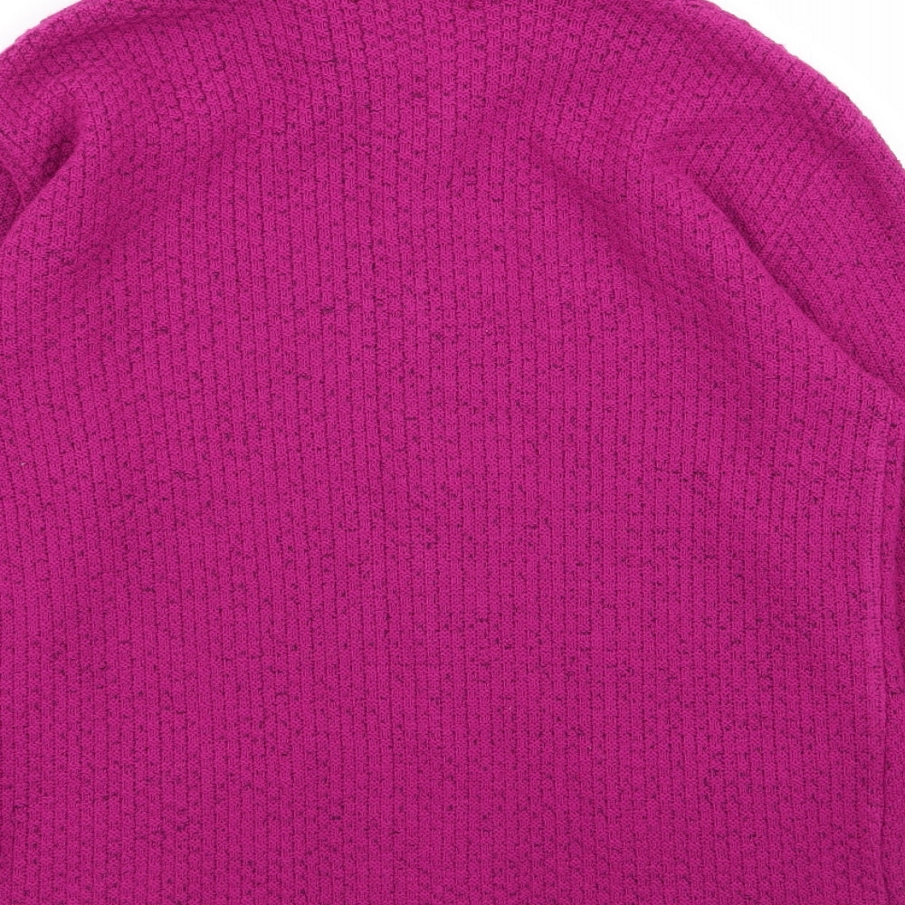 glimpse Womens Pink Full Zip Jumper Size L
