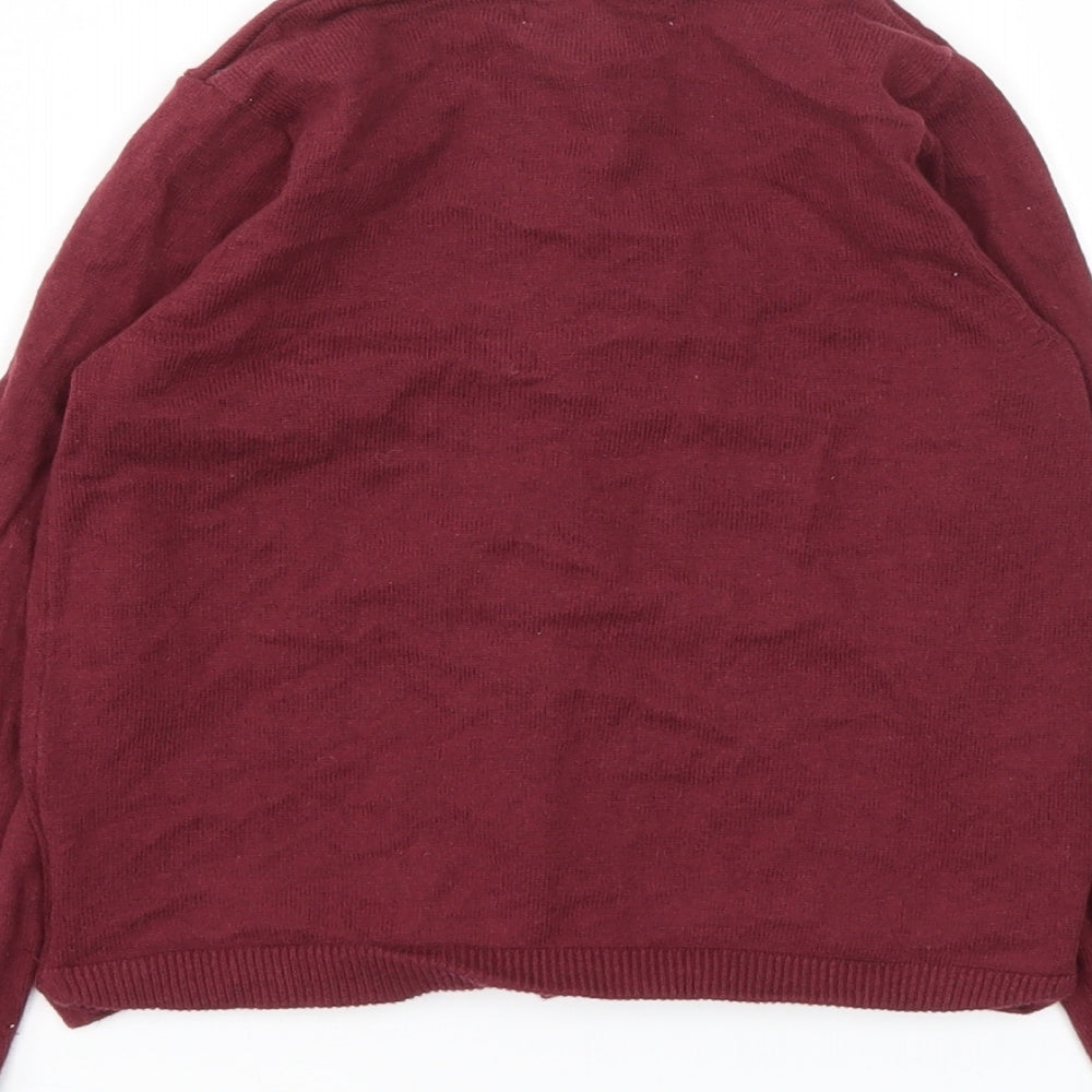 H&M Girls Purple Cardigan Jumper Size 5-6 Years