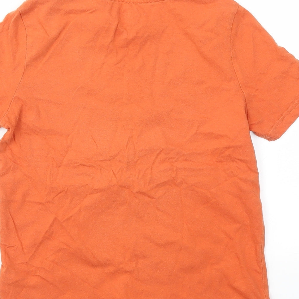 F&F Boys Orange Basic T-Shirt Size 7-8 Years
