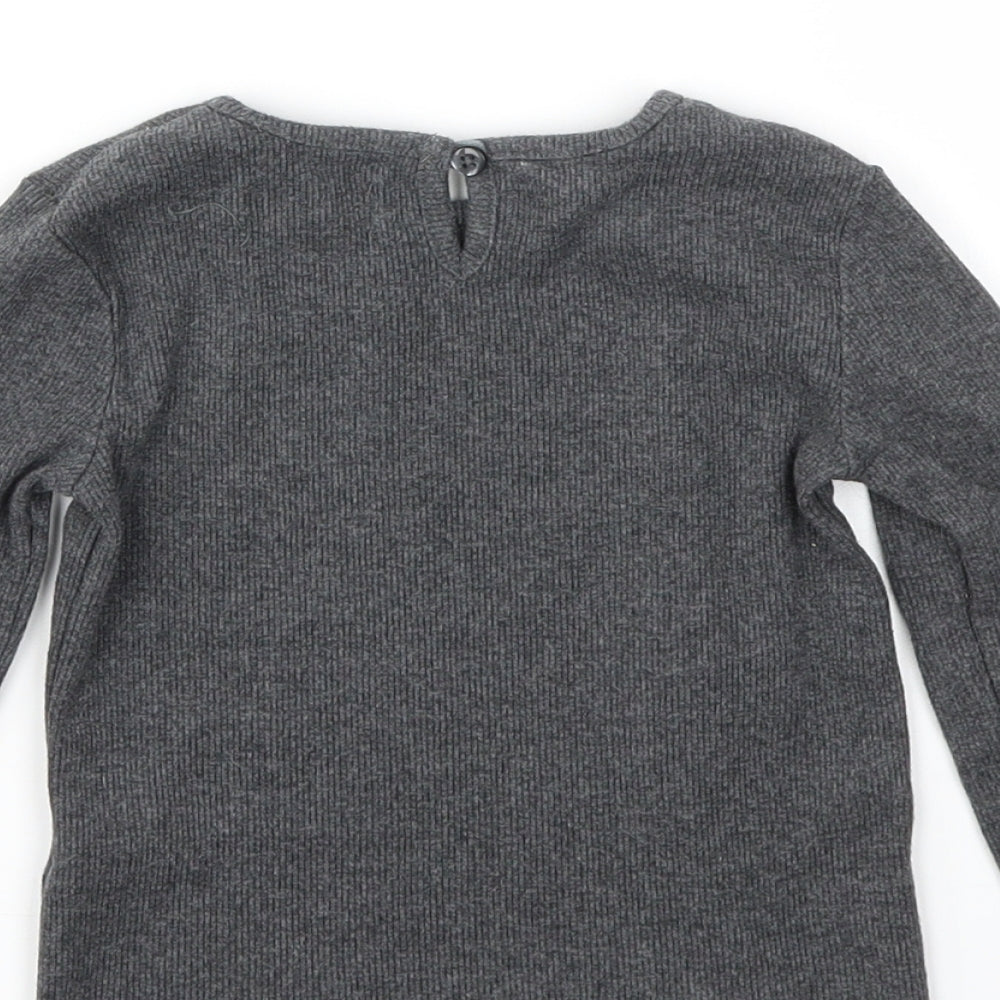 Primark Girls Grey Basic T-Shirt Size 18-24 Months