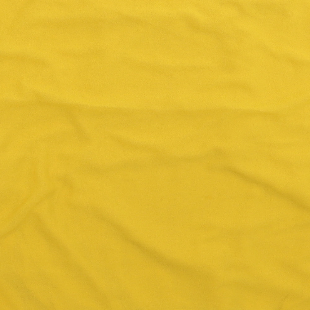 Preworn Womens Yellow Basic Blouse Size 2XL