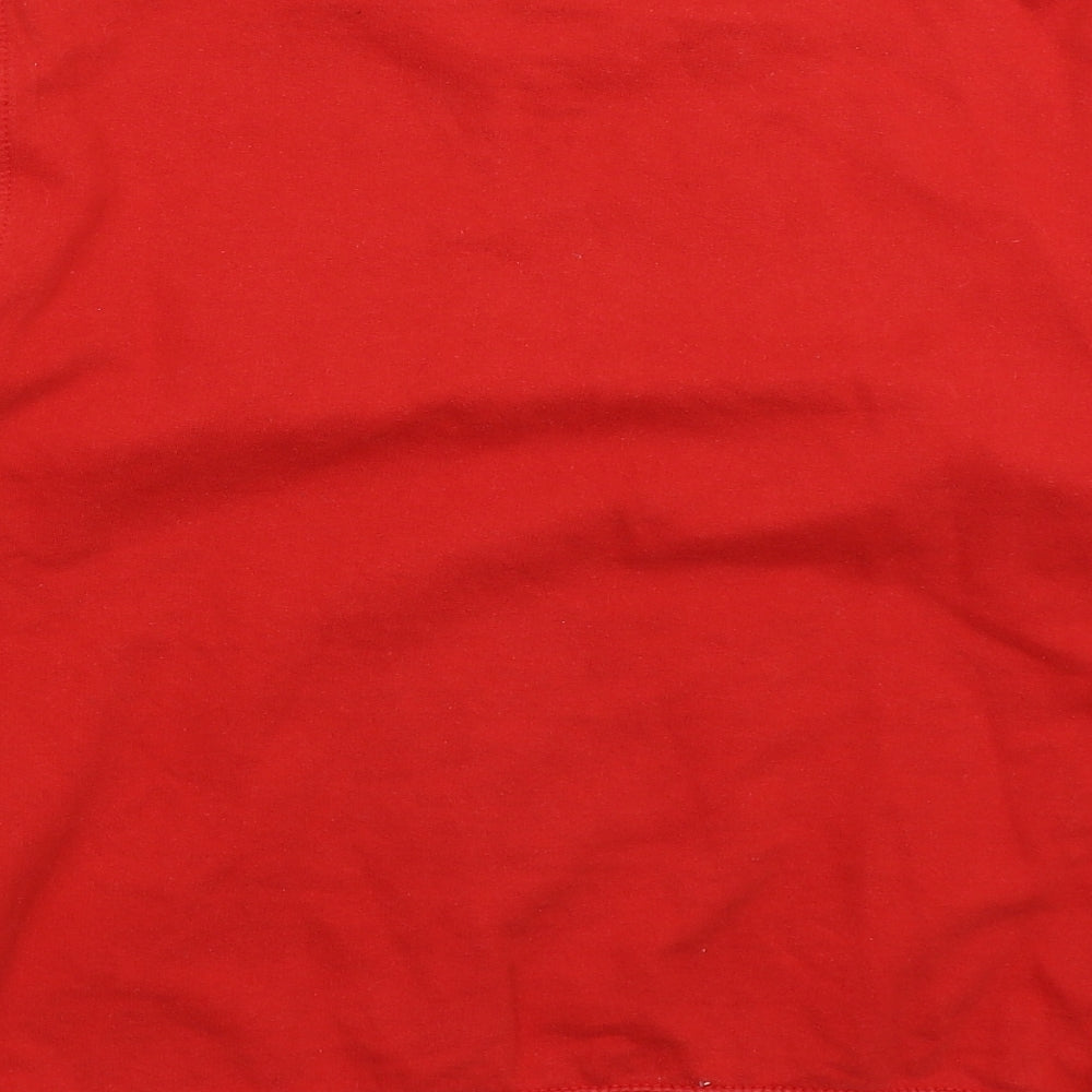 Mommamakes Mens Red Pullover Sweatshirt Size L