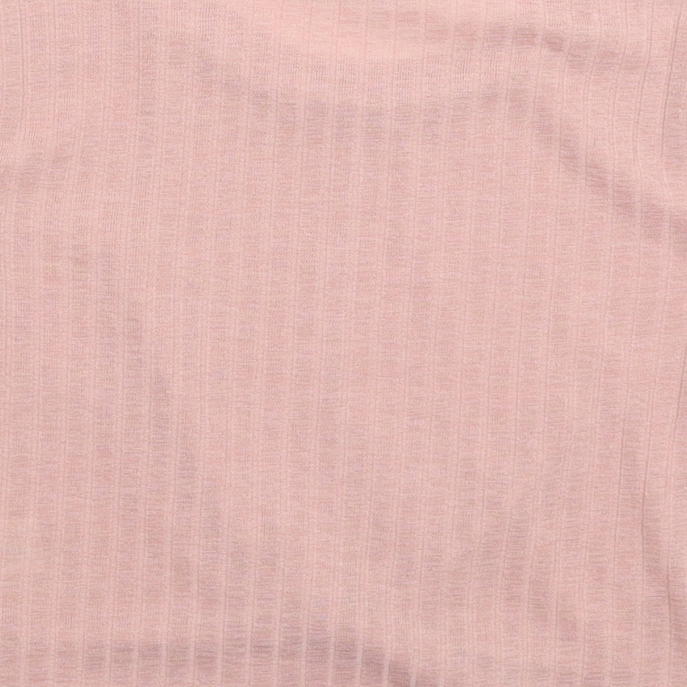 Dotti Womens Pink Basic T-Shirt Size XS