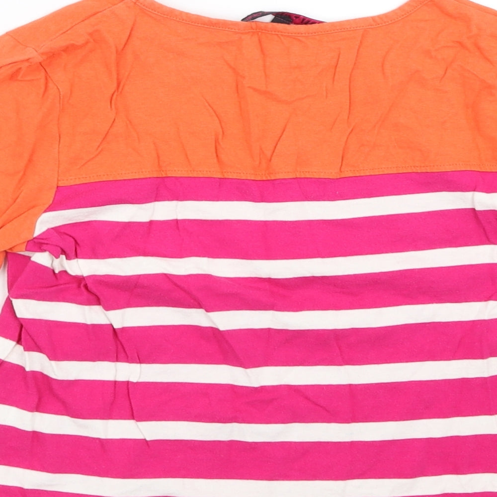Store Twenty One Girls Pink Striped Basic T-Shirt Size 11-12 Years