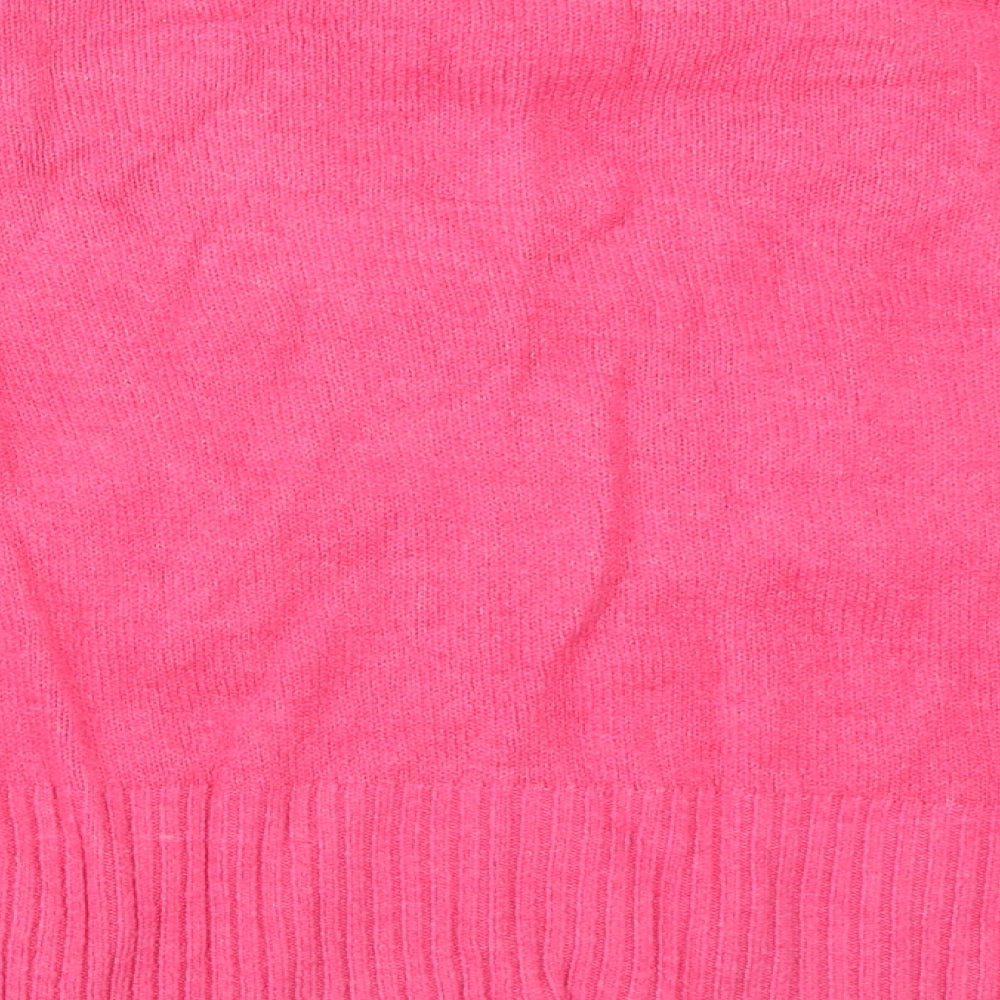 Find Womens Pink Pullover Jumper Size L