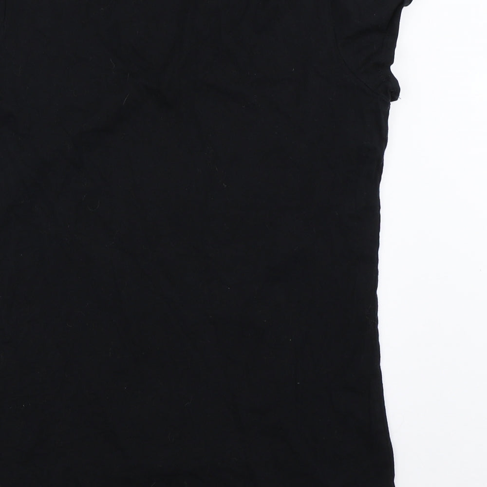 Bella + Canvas Womens Black Basic T-Shirt Size M