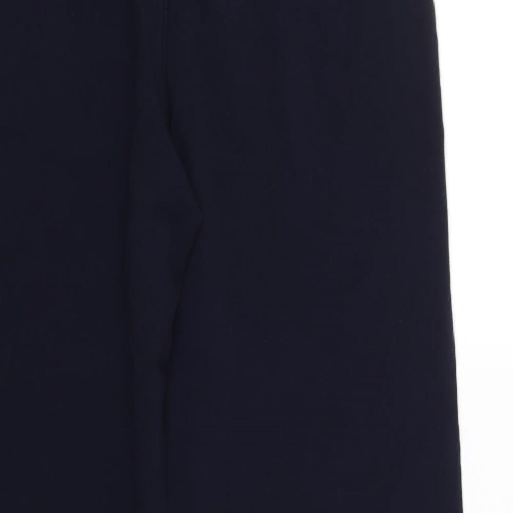 Label be Womens Blue Cropped Trousers Size 14 L26 in