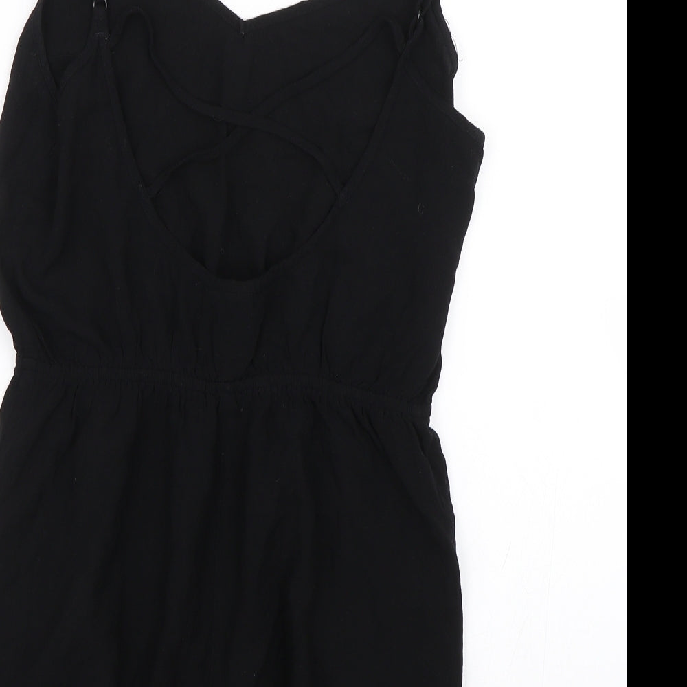 H&M Womens Black Coverall One-Piece Size 12