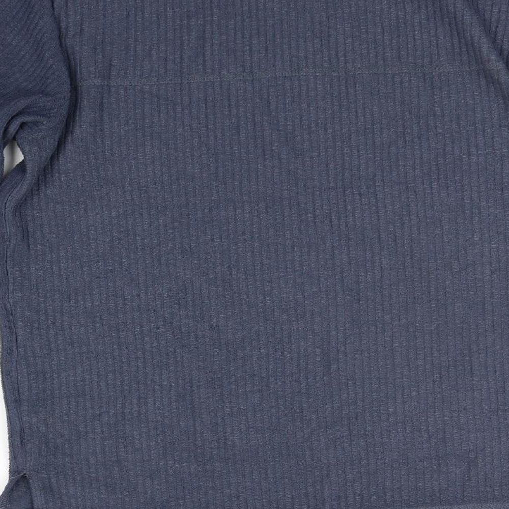West Womens Blue Pullover Jumper Size S