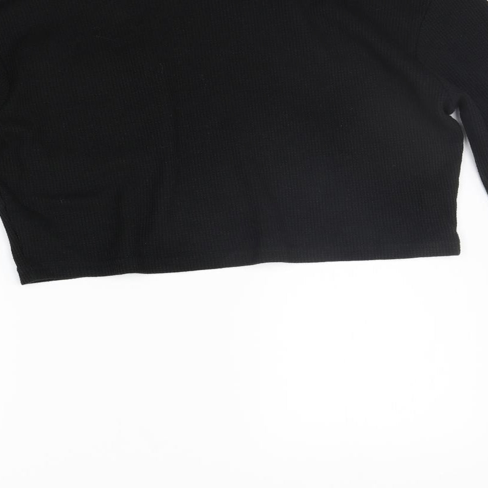 PRETTYLITTLETHING Womens Black Pullover Jumper Size 12