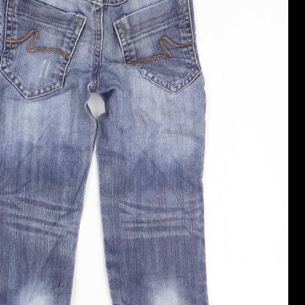 Marks & Spencer Girls Blue Straight Jeans Size 2-3 Years