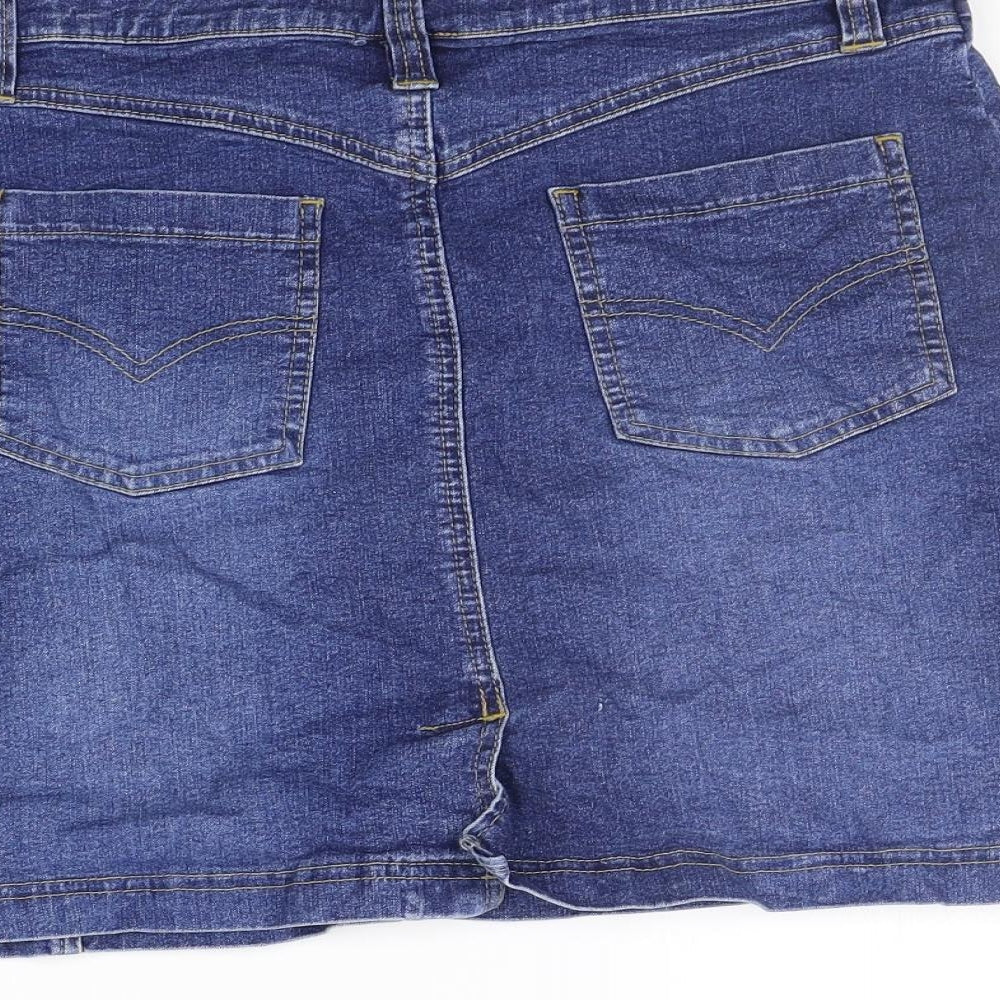JoJo Maman Bébé Womens Blue Cut-Off Shorts Size 12