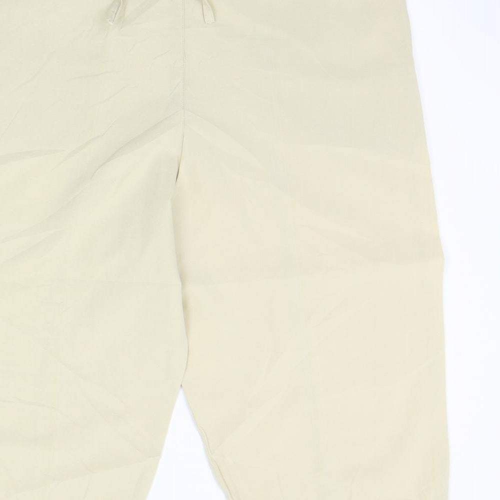 mauuner Womens Beige Trousers Size M L20 in - Elastic Waist Band