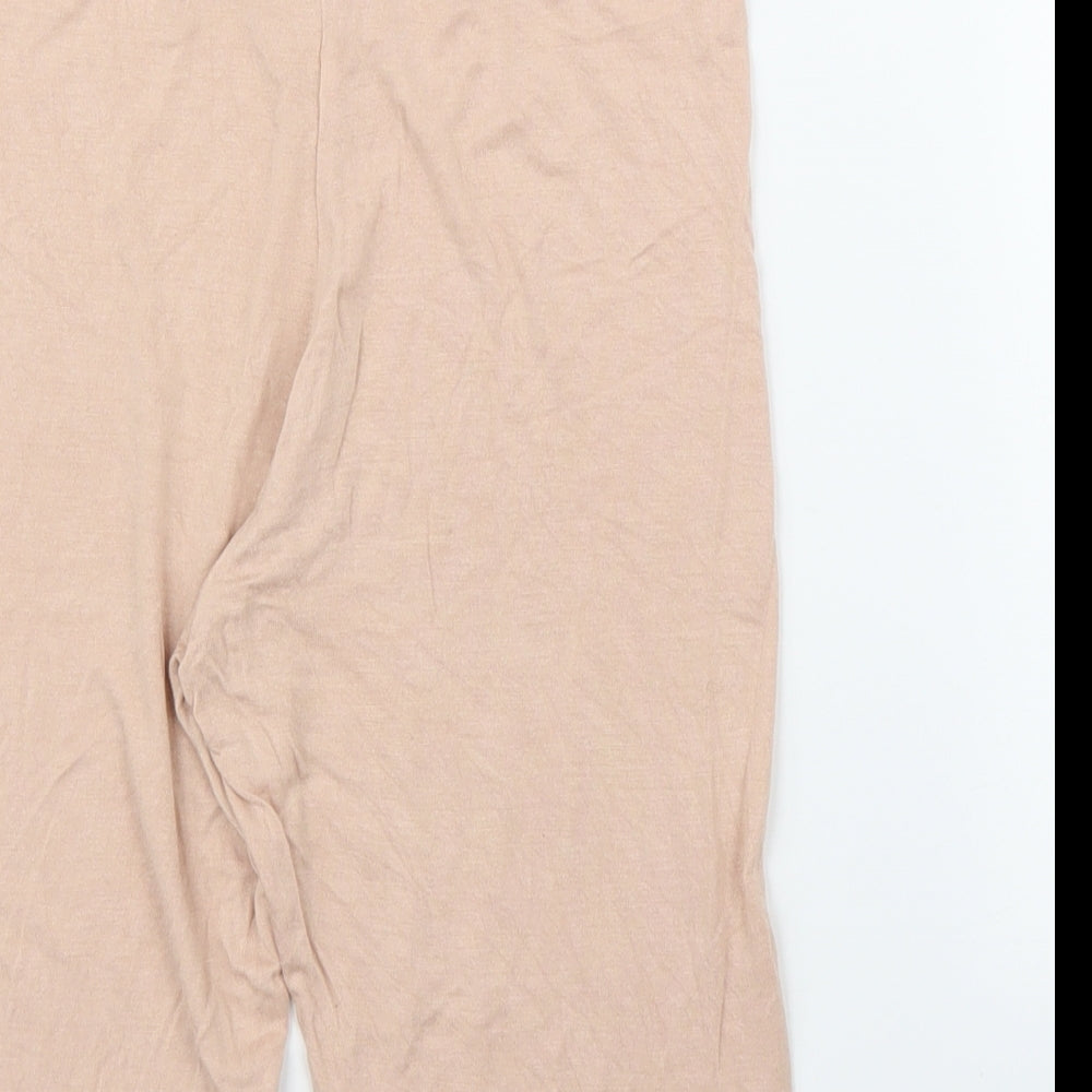 Boohoo Womens Pink Compression Shorts Size 8