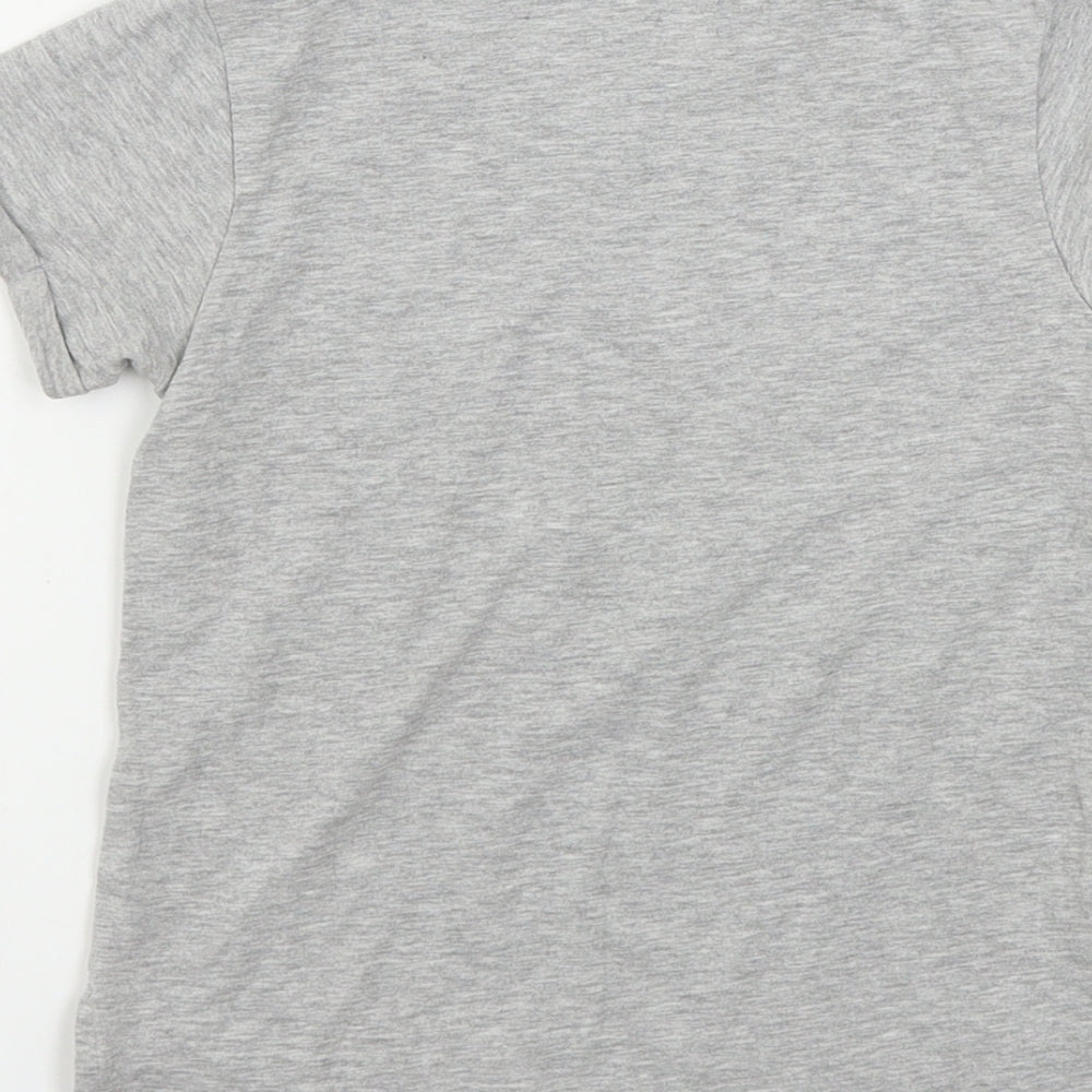 Preworn Girls Grey Basic T-Shirt Size 4 Years