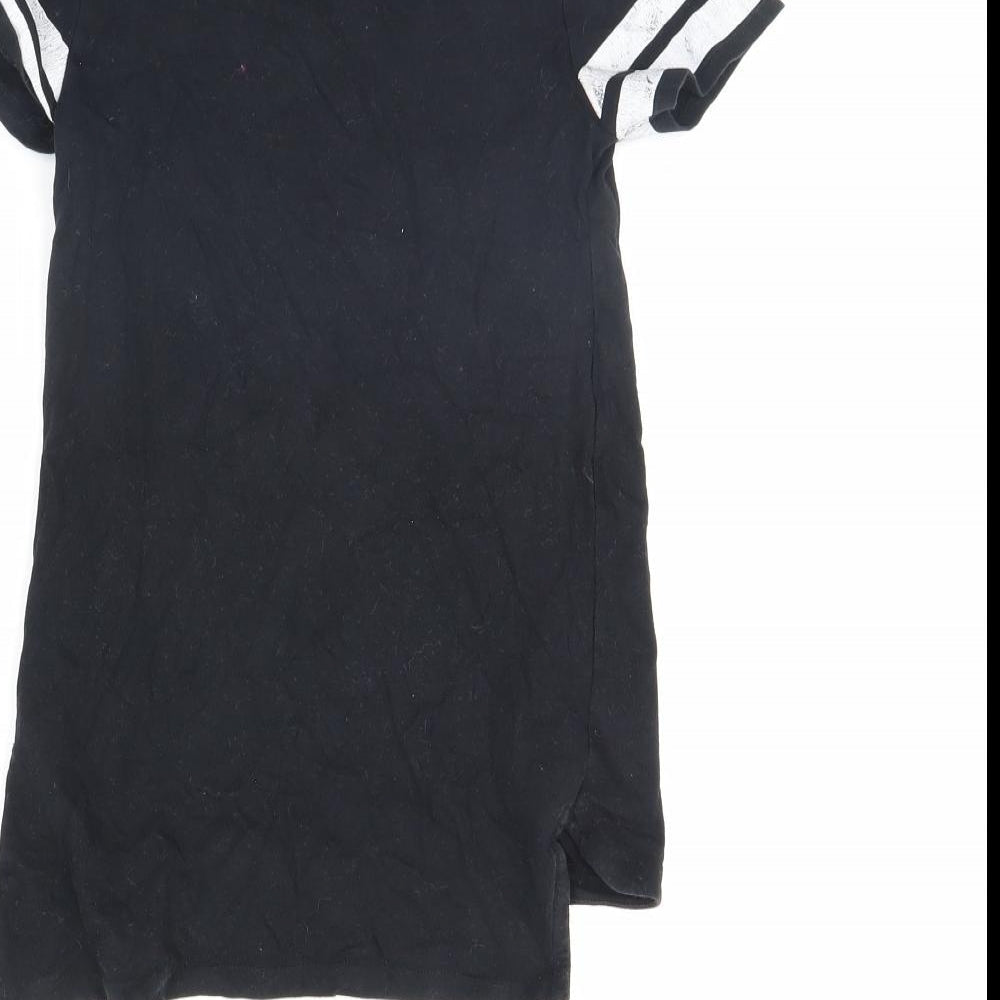 NEXT Girls Black Basic T-Shirt Size 6 Years