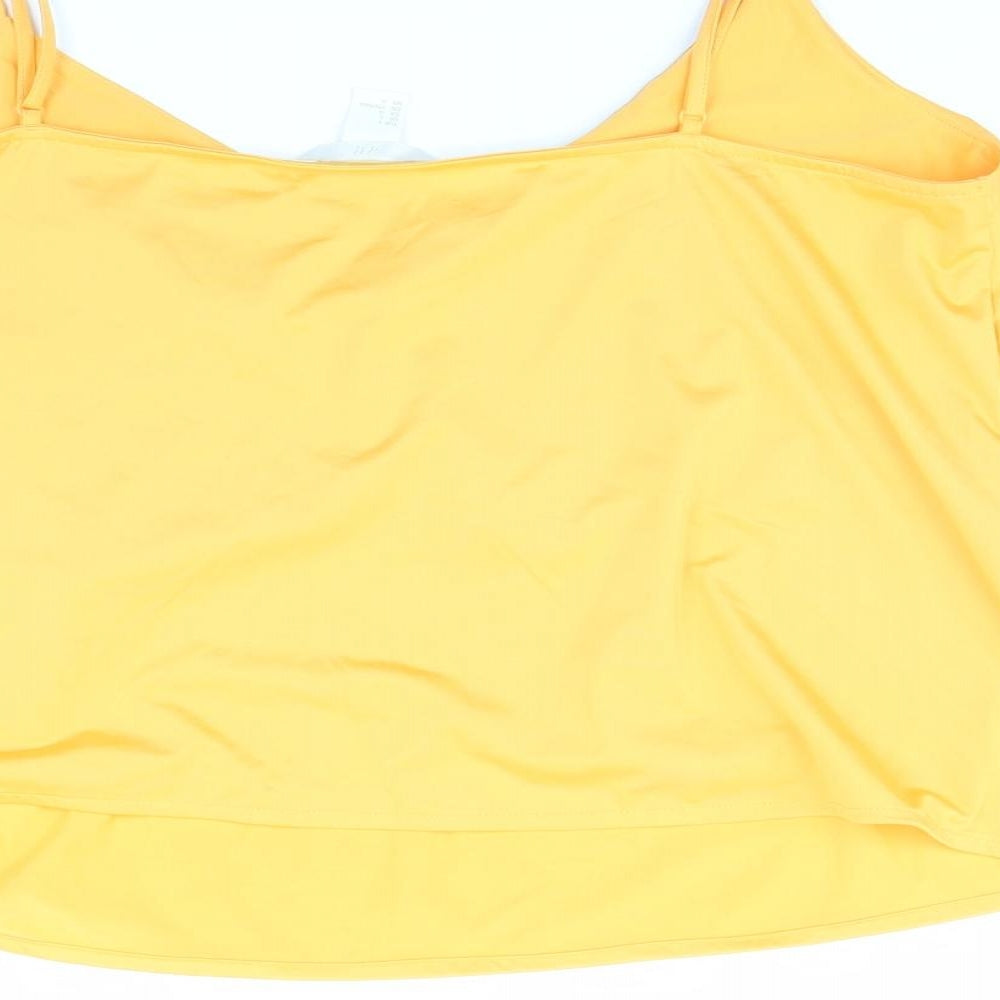 H&M Womens Orange Cropped Tank Size L