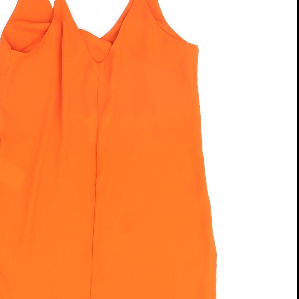 H&M Womens Orange Basic Tank Size 8