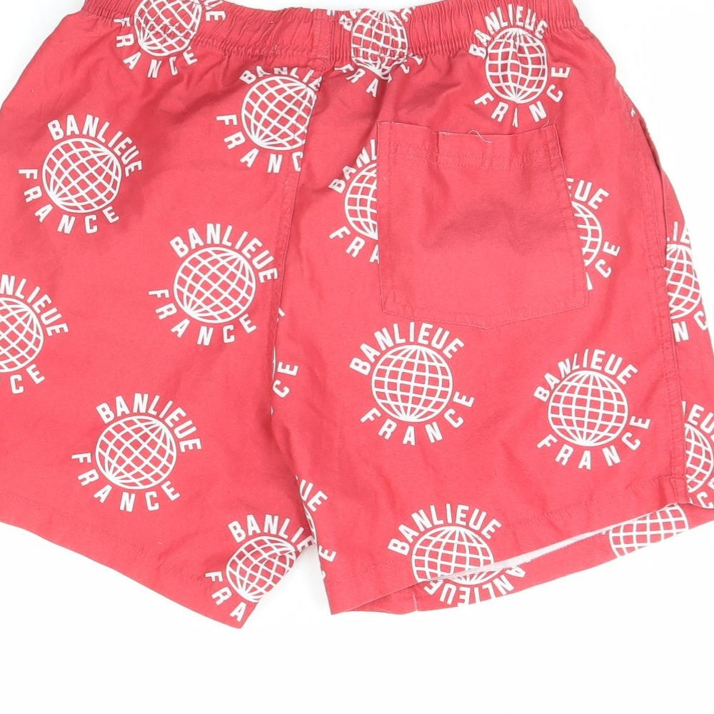 Banlieue Mens Red Bermuda Shorts Size S