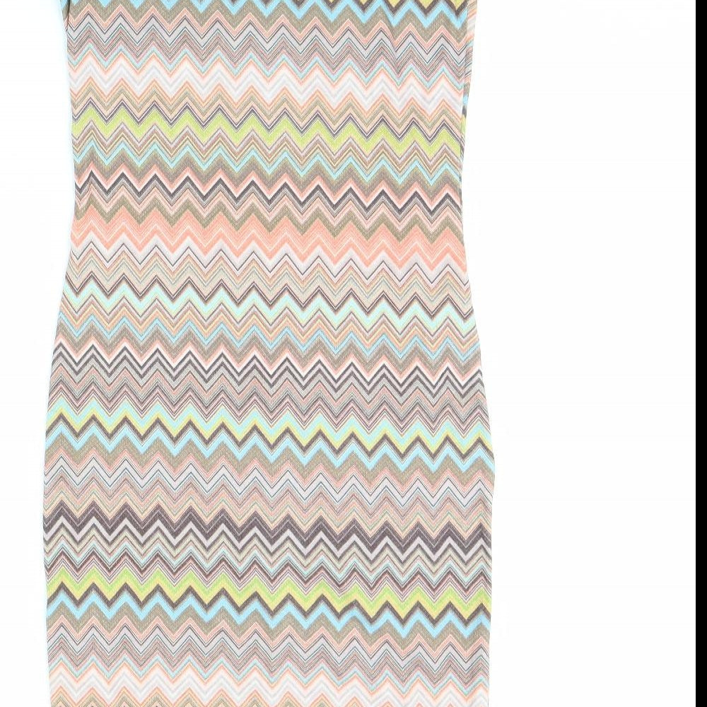 Graffic Womens Multicoloured Striped Bodycon Size M
