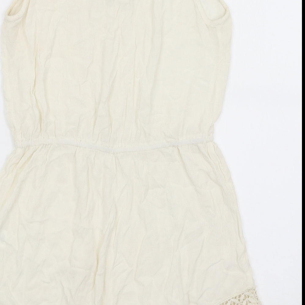 Atmosphere Womens Ivory Playsuit One-Piece Size 10