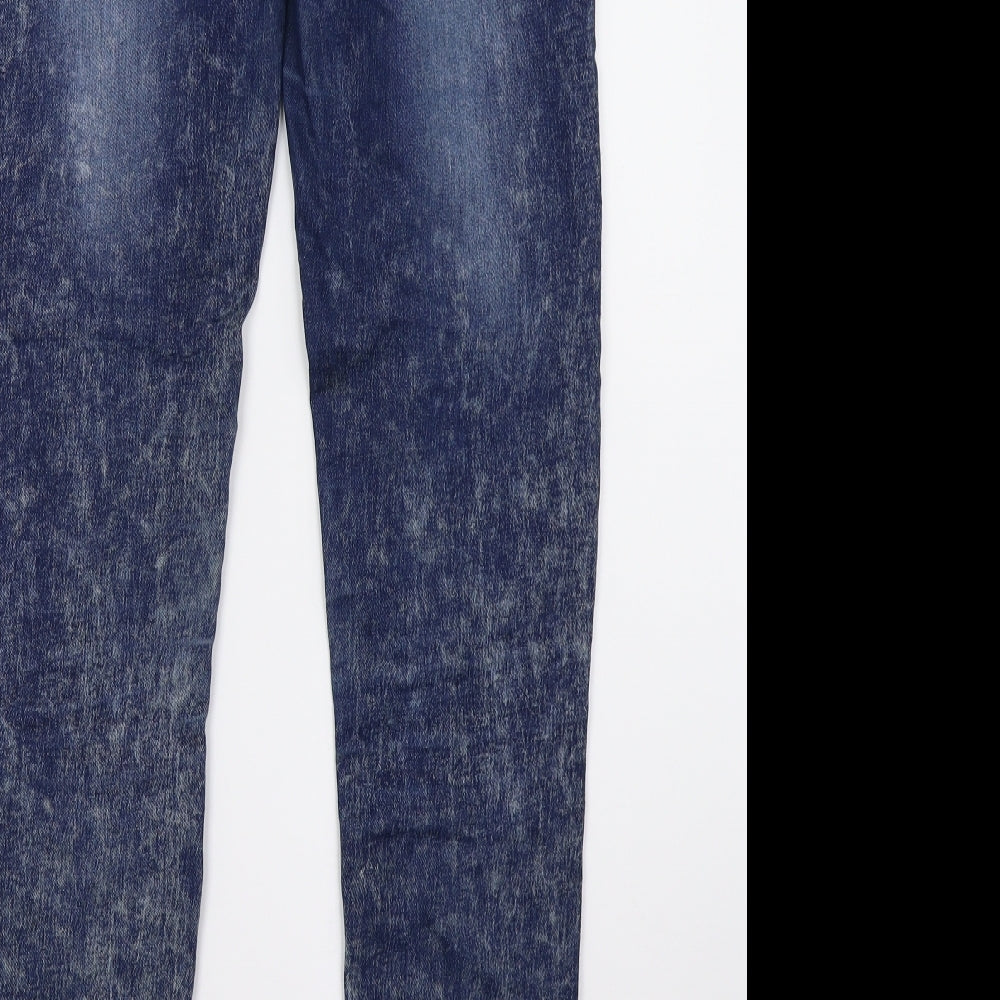Denim & Co. Womens Blue Skinny Jeans Size 6 L29 in