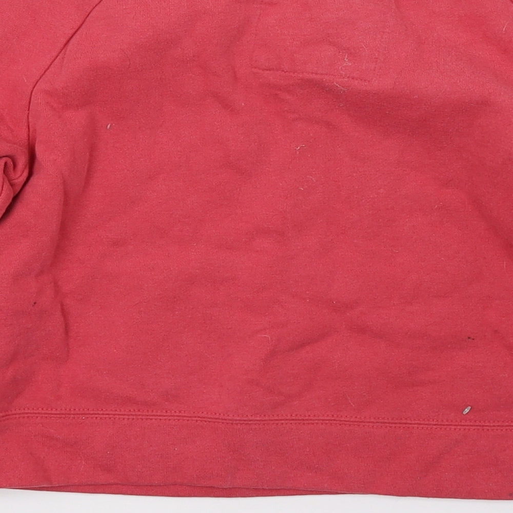 Preworn Girls Red Pullover Jumper Size 6 Years