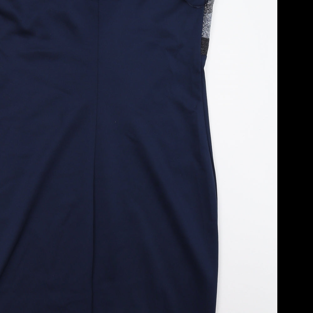 Body Flirt Womens Blue A-Line Size L