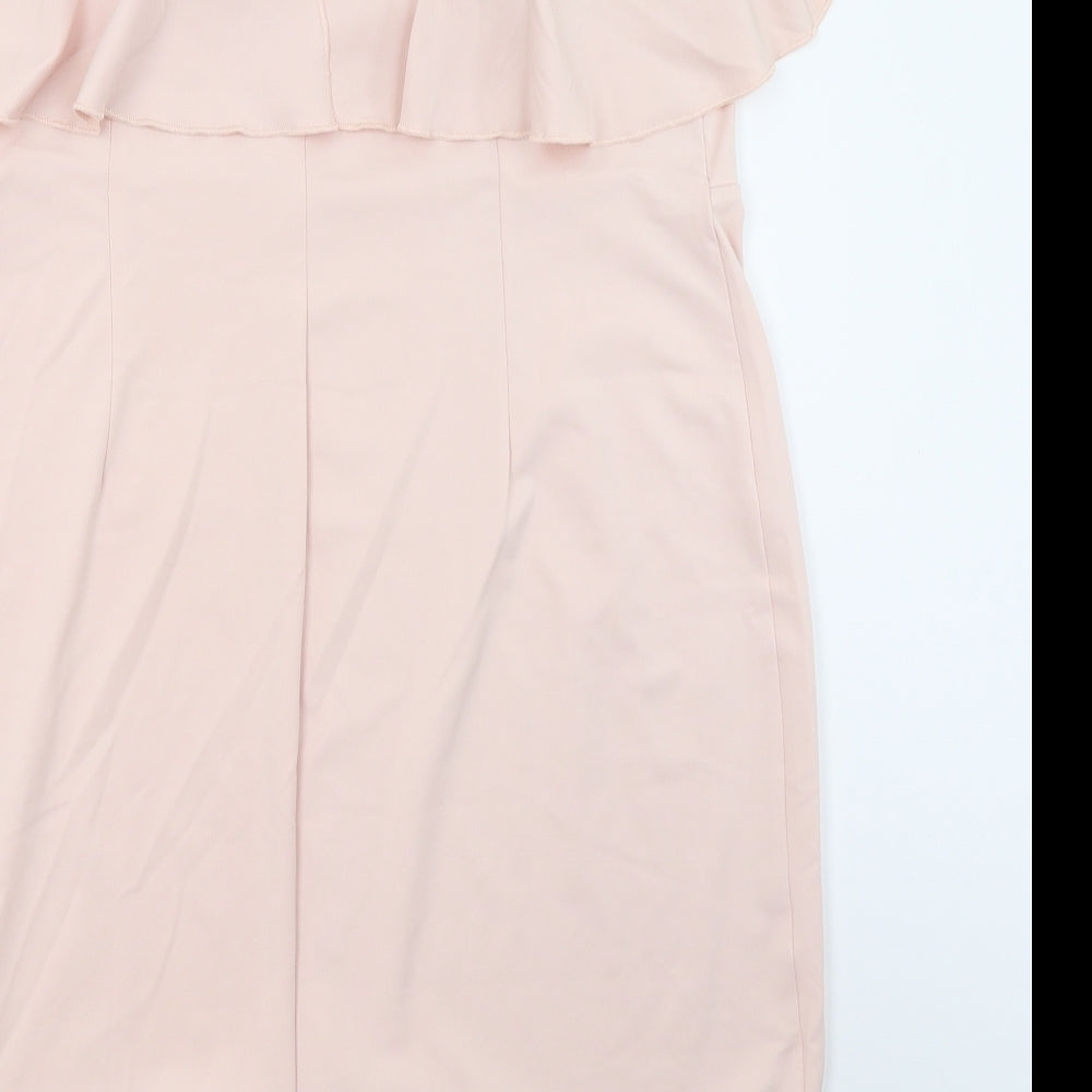 Body Flirt Womens Pink A-Line Size L