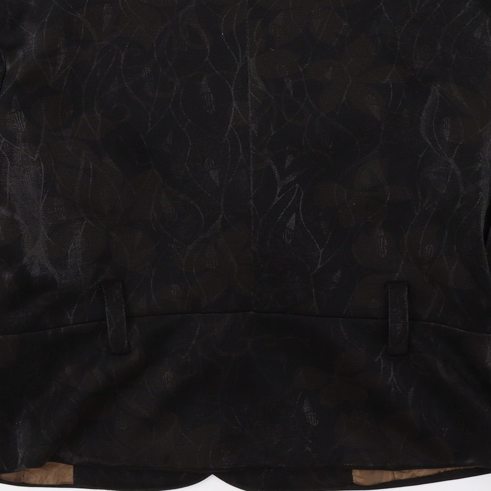 J W Womens Brown Jacket Blazer Size 12