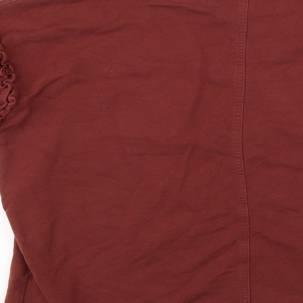 NEXT Womens Brown Henley Jumper Size 10