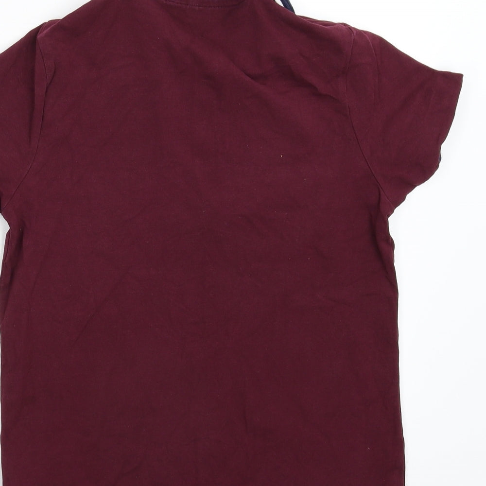 Marks & Spencer Boys Red Basic Polo Size 9-10 Years