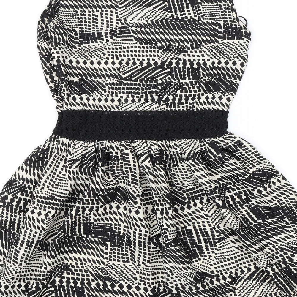 Atmosphere Womens Black Animal Print Shift Size 6